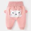 Calças Compridas Protetoras de Barriga Grande PP de Bebê Primavera e Outono Meninos' 0 Bebê Feminino 1 Casual Infantil 3 anos Roupas Infantis