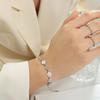 Pulsera Ins Simple de Estilo Japonés y Coreano con Carita Sonriente y Colisión de Cadena de Bolas, Hip-Hop, Popular, Marcadora de Tendencias, Pulsera de Celebridad en Línea, Joyería para Mujeres