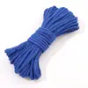 Corda de Poliéster-Algodão Monocromática 4mm Corda Trançada Artesanato DIY para Joias Pingente de Corda de Algodão Artesanato de Tecelagem Chaveiro 48 Cores
