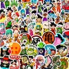 60 Peças de Adesivos do Anime Japonês Dragon Ball Goku, Desenhos Animados Graffiti de Alta Qualidade, Adesivos Decorativos à Prova d'Água para Diários