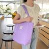Bolso de Hombro Acolchado Ins de Gran Capacidad Amor Diseño de Nicho Bolso de Lona Versátil para Mujer Tote Portátil de Gran Capacidad