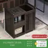 Mesa de Chá Pequena Móvel para Casa Mesa de Chá Madeira Maciça Carrinho de Chá Chaleira de Água Armário de Chá Integrado com Rodas Mesa Lateral de Chá Bandeja de Chá Kung Fu