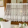 Suministro directo desde la fábrica transfronteriza de Amazon: cortinas de encaje de punto pastoral, cortinas cortas, media cortina, cortinas para puerta de restaurante estilo americano, cortinas para cafetería