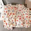 Nuevo conjunto de pijama de dos piezas para mujer estilo coreano de primavera y otoño, rayas blancas y negras vintage, cárdigan con cuello, manga larga, pantalón largo, conjunto casual para casa