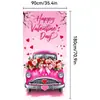 Cortina de Puerta de Fondo para Colgar Tela para el Día de San Valentín 2026 Transfronterizo Nuevo Banner de Puerta para Festividades y Citas Cubierta Decorativa para Puerta Más Vendida en Amazon