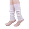 Amazon Cubrezapatos de Lana de Color Brillante Cubre Piernas Venta al por Mayor Calcetines Coreanos de Felpa Cubre Pies Tejidos de Otoño e Invierno Rayas Verticales Caramelo