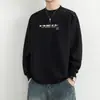 Sudadera de algodón y poliéster para hombre, nuevo estilo de otoño, camiseta de manga larga para hombre de moda bordada, chaqueta versátil de cuello redondo para hombre, top de moda