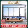 Aislamiento térmico ventana de vidrio templado puertas y ventanas de aluminio de puente térmico anti-mosquitos dormitorio balcón piso balcón ventana de traslación fabricantes