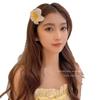 Pinza para el pelo de flor de huevo estilo Ju Jingyi Pinza lateral para flequillo de frente Pinza de pico de pato de verano para mujer Pinza lateral para cabello roto Accesorios para el cabello