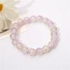 Pulseira popular de vidro floral degradê 10mm para meninas, estudante, duas cores, enrolada, placa macia, pulseira de cristal para jogar, transmissão ao vivo
