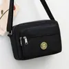 Bolsa Feminina Popular Mais Vendida, Bolsa de Tecido Floral, Bolsa Transversal de Grande Capacidade, Bolsa com Zíper Multicamadas à Prova d'Água para Mães de Meia-Idade e Idosas, Bolsa de Feira de Rua