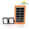 Iluminación Solar Sistema Pequeño Combo de Luces con Panel Solar, 1 a 3, con Salida USB, Luz de Emergencia, Impermeable