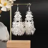 Pendientes de Pavo Real para Minorías Étnicas, Regalos Retro de Plata Miao Estilo Étnico, Accesorios de Pendientes Vintage de Imitación Plata