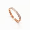 Pulsera de Lujo Ligero con Hebilla Ins Acero Titanio Zircón Diamante Completo Oro 18K Acero Inoxidable Pulsera Aliento de Bebé Joyería de Mano de Diosa Venta al por Mayor