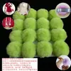 Bola de Pelo de Coelho Artificial DIY Pom-Pom 6cm Material Roupas Sapatos Chapéus Cobertores Almofadas Decoração Acessórios de Bagagem Bola de Lã