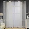 Atacado do Fabricante Luxo Leve Bordado em Gaze Branca com Contas Cortina Translúcida Versátil Restaurante Sala de Estar Quarto Varanda Divisória Translúcida Transfronteiriço