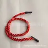 Cuerda de poliéster de color para bolso con cabeza de tarjeta de tres hebras bolsa de embalaje caja de regalo cuerda portátil cuerda de mano venta al por mayor