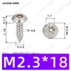 Tornillos Autoperforantes de Acero Inoxidable 304 de Cabeza Redonda Ranurada Gb7380 Antirrobo Autoperforantes Cola Puntiaguda Tornillos de Rosca Gruesa M2-M6