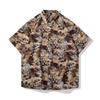 2025 Nueva Camisa Floral de Verano para Hombre Casual Estilo Nacional Estampada Seda Helada Manga Corta Camisa Delgada de Moda para Hombre