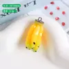 Llavero Colgante Colgante de Verduras y Frutas Artificiales de Resina Hecho a Mano Joyería Divertida de Comida Pendientes Colgante Pequeño