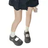 Zapatos Mary Jane Birkenstock con Velcro y Tacón Oculto para Mujer 2025 Otoño/Invierno Nuevos Tendencia Nicho Retro Lindos Zapatos Chunky