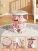 Barril de Almacenamiento para Muñecas Muñeco de Peluche Tela Sala de Estar Juguetes para Niños Caja Organizadora de Muñecas Grandes Taburete de Almacenamiento Transparente