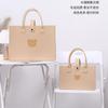 Bolsa de Fieltro con Oso Mancha para Mujer, Bolsa Linda para el Trabajo, Bolsa de Fieltro Personalizada para el Trabajo, Bolsa de Fieltro con Asa