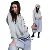 Cardigan liso de color sólido para otoño e invierno, personalizado, unisex, simple, con cremallera y botones, cordón, chaqueta con capucha de alta costura, sudadera, venta al por mayor