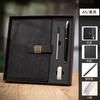 Cuaderno de Negocios Personalizado con Logo Imprimible, Actas de Reuniones de Oficina Corporativa, Libreta con Hebilla, Personalización de Cuaderno A5