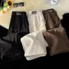 Calças masculinas de veludo cotelê, forradas com fleece e espessadas para outono e inverno, calças quentes de algodão, calças de chenille, slim fit, perna reta, perna larga
