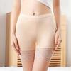 En stock 2022 modal encaje anti-luz pantalones de seguridad para mujer verano tres puntos talla extra cintura media pantalones cortos básicos