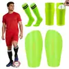 Calcetines con Protectores de Tibia de Panal para Comercio Exterior, Juego de Calcetines con Inserciones para Fútbol, Calcetines de Fútbol, Protectores de Pantorrilla para Adultos y Niños, En Stock