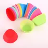 Amazon Molde para Muffins de 7 cm Molde de Silicona para Pudín Resistente a Altas Temperaturas Molde para Pastel Película Especial para Hornear de Grado Alimenticio