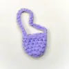 Bolsa Transversal Mini Tecida Feita à Mão em Estoque, Estojo para Fone de Ouvido Bluetooth, Acessórios de Roupa para Bonecas, Suéter, Chapéu