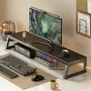 Suporte elevador de monitor para transmissão ao vivo suporte de mesa para esports gaveta de armazenamento de desktop estação de trabalho suporte de laptop estendido multifuncional