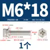 Tornillos de Combinación Cruzada Hexagonal Exterior de Zinc Chapado en Color/Níquel Arandela de Resorte Plana Cóncava Combinación de Pernos Mm4M5M6