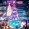 3- 50m Marco grande Árbol de Navidad hecho a medida Decoración exterior para centros comerciales navideños Iluminación de proyecto para check-ins en redes sociales