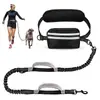 Novo conjunto de bolsa de cintura esportiva para corrida de animais de estimação transfronteiriça, coleira retrátil refletiva para passeios de cachorro ao ar livre, em estoque para atacado
