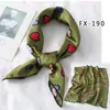 Moda Coreana 2020 Bufanda Pequeña Estampada de Seda Bufanda Cuadrada Pequeña Bufanda Decorativa Profesional para Mujer