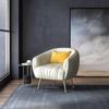 Sofá individual de tela para ocio moderno Silla tigre simple americana para apartamento pequeño Sala de estar Sofá perezoso de hierro de lujo ligero