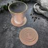 Pequeño posavasos redondo hueco para taza, para el hogar, antiquemaduras, aislamiento térmico, a prueba de polvo, posavasos redondo antideslizante de alta temperatura, venta al por mayor