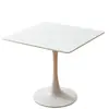 Mesa de Negociación Redonda Pequeña Estilo Nórdico Blanco Ins Combinación de Mesa y Silla para Cafetería de Té con Leche Mesa de Comedor Tulipán