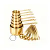 Juego de Cucharas Medidoras de Acero Inoxidable 430 con Báscula, Juego de Cucharas Medidoras para Hornear, Cuchara Medidora para Harina y Café, Cuchara para Condimentos de Cocina, Cuchara