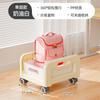 Estante de Almacenamiento para Mochilas Escolares, Carrito de Snacks Removible, Estante para Almacenamiento de Libros, Estante de Almacenamiento para Bolsas para el Hogar, Gabinete con Poleas Debajo del Escritorio