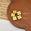 Contas Espaçadoras Grandes Tradicionais Banhadas a Ouro, Contas Soltas para Pulseiras de Miçangas DIY, Pingentes de Fio Vermelho e Acessórios para Joias
