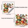 Adesivos de Natal Novos para Banheiro Transfronteiriços Papai Noel Rena Boneco de Neve Autoadesivos Impermeáveis Adesivos de Parede Adesivos de Decoração para Banheiro