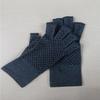 C Guantes Protectores de Presión Transfronterizos de Medio Dedo Entrenamiento de Rehabilitación Antideslizantes Transpirables Cáñamo Gris Guantes de Pegamento de Medio Dedo