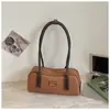 Bolso de axila retro de nicho transfronterizo para mujer, nuevo y elegante bolso de mano de alto valor para el día a día, bolso de hombro texturizado versátil y moderno