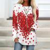 Camiseta de manga larga con cuello redondo y estampado digital 3D para mujer, moda transfronteriza de comercio exterior europeo y americano 2021
