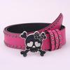 Cinturón de Moda Original Estilo Punk Rock Ins para Mujeres con Calavera Cinturón Ancho Remaches Cinturón Sexy Y2K para Hombres y Mujeres